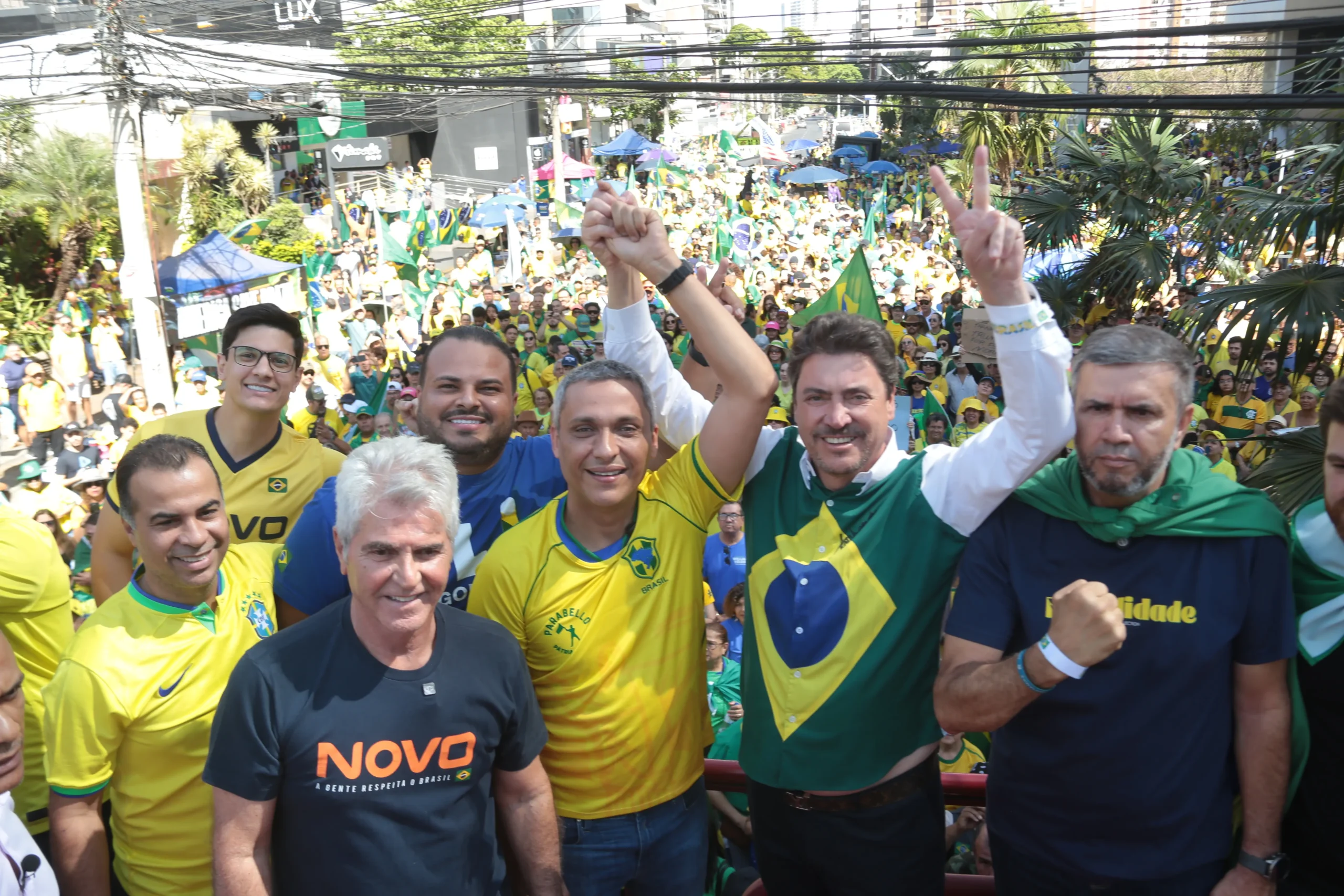 Wilder Morais no ato de 7 de Setembro em Goiânia